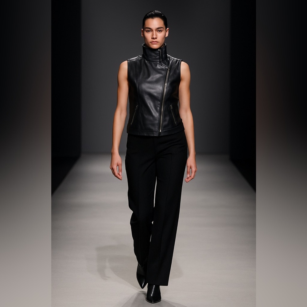 Vest - Moda International Leather Vest - Picture 4 of 12